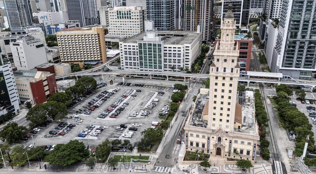 Miami Dade College’s possible site of proposed President Trump presidential library in Miami, Florida, on Tuesday, September 23, 2025. 