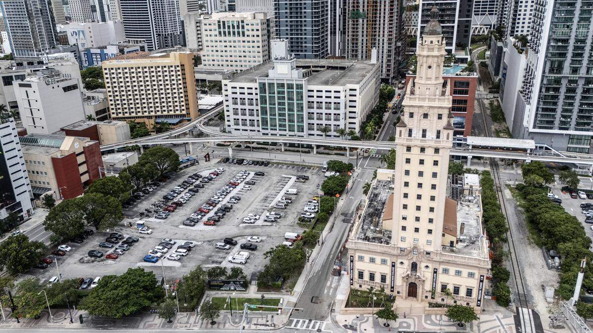 Miami Dade College’s possible site of proposed President Trump presidential library in Miami, Florida, on Tuesday, September 23, 2025.