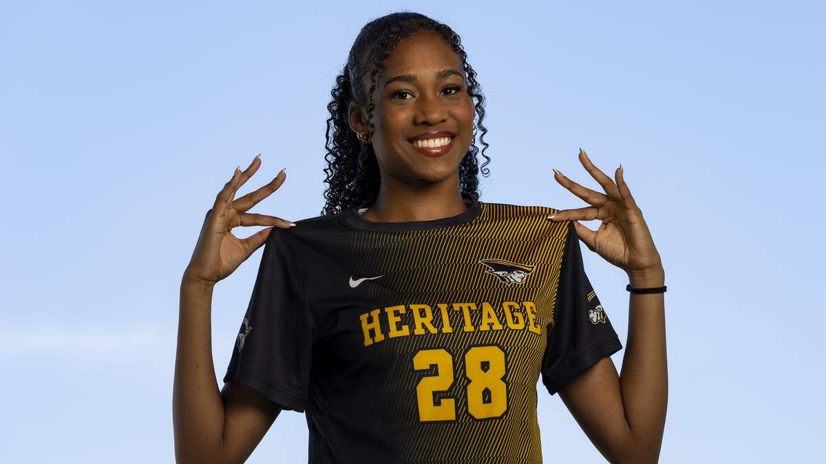 Zahira Freeman, American Heritage, Soccer. All-Broward players photographed at Brian Piccolo Sports Park on Wednesday, March 25, 2026, in Cooper City, Fla.