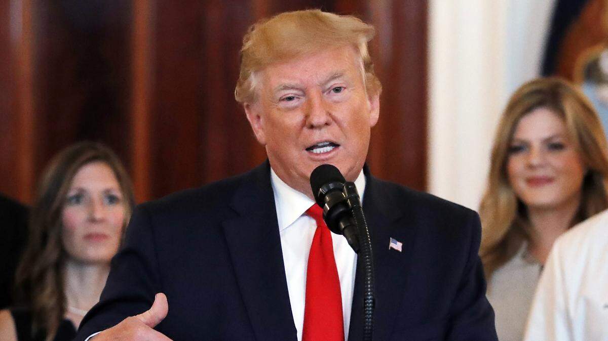 President Donald Trump speaks at the White House in Washington, Monday, June 24, 2019.