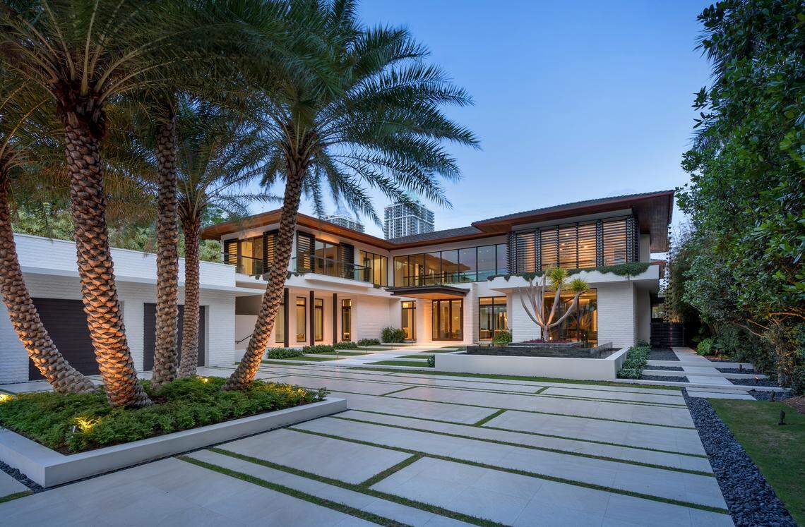 The view from the patio of DJ Khaled’s new Miami Beach home. The superstar recording artist is paying a reported $25.9 million for the mansion.