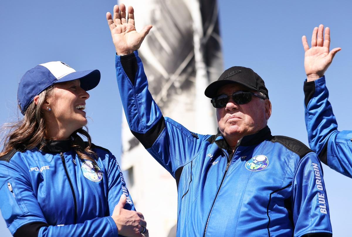 One of the year’s celebrity space travelers is William Shatner, 90, whose suborbital voyage lasts 10 minutes, including two bathroom breaks.