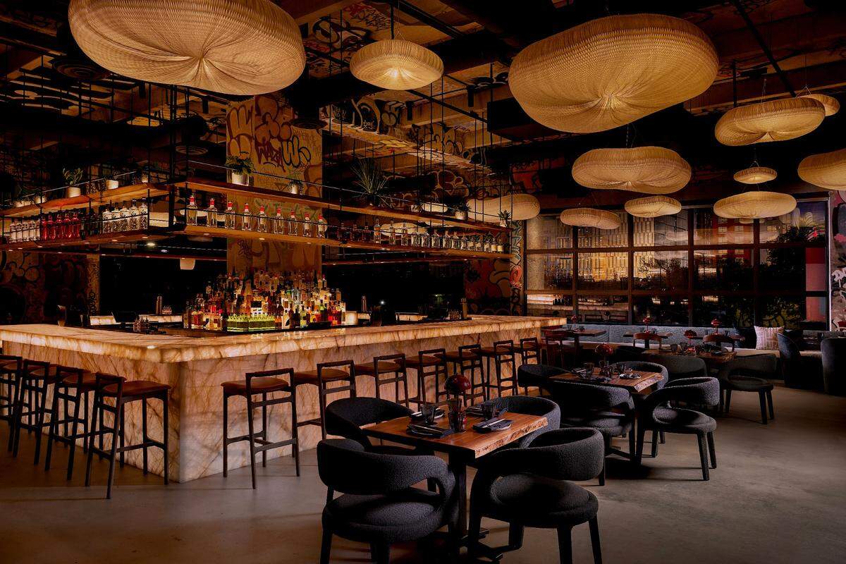 The main bar at Shiso in Wynwood.