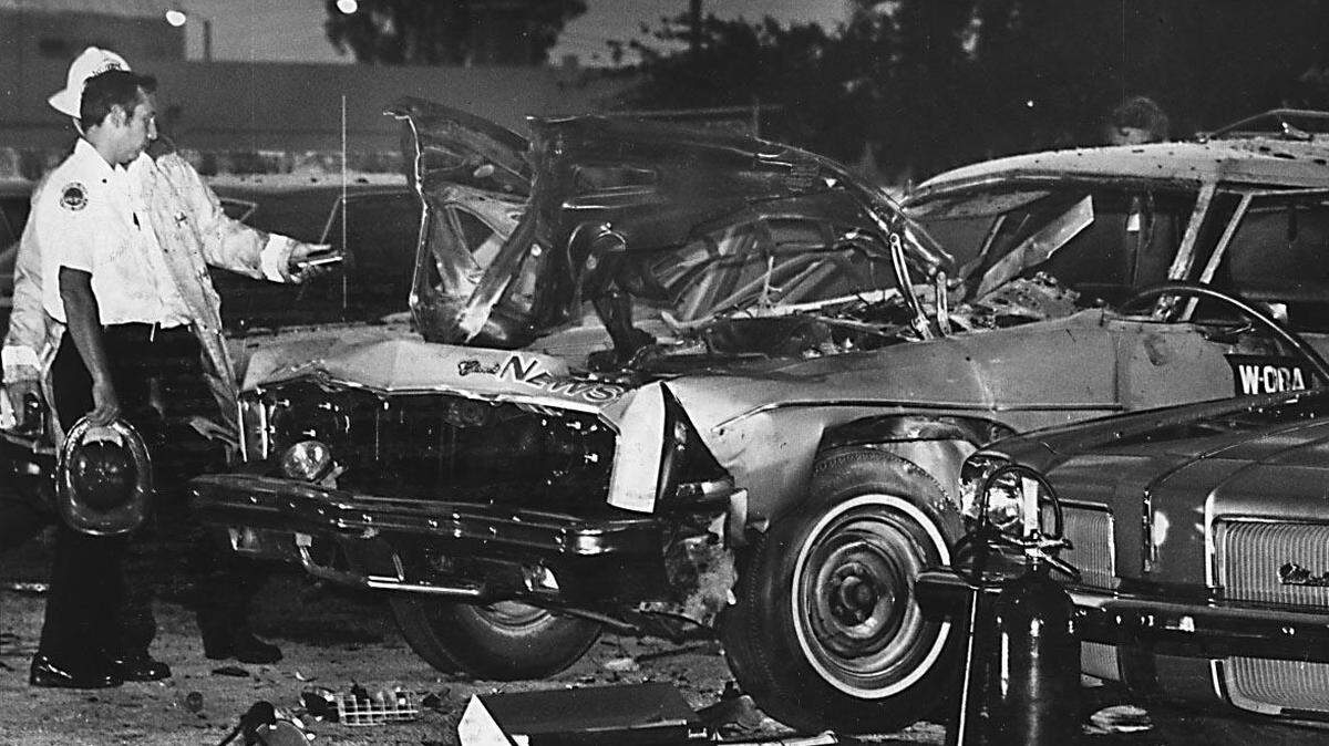 The bombing scene in 1976.
