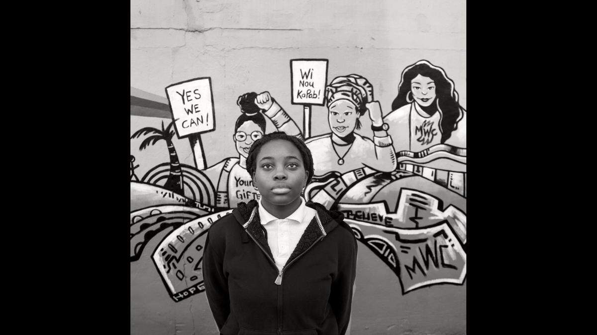 On Thursday, Feb. 9, 2023, Northwestern student Ebony Felton, 18, connects with her Black space at Power U, an organization that develops the leadership skills of Black and brown youths in South Florida, in Miami, Florida.