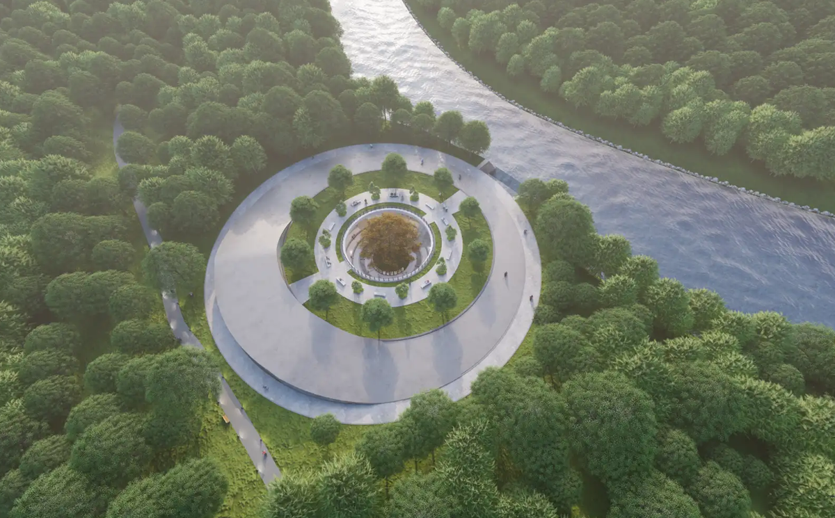 RiadArchitecture’s proposed design for the Parkland 17 memorial.
