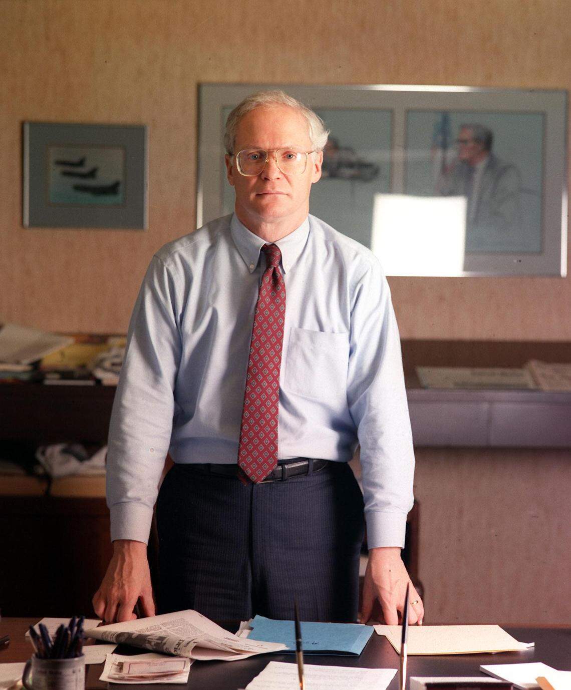 David Lawrence Jr., when he was publisher of the Miami Herald, shown in this 1997 file photo from the Miami Herald.