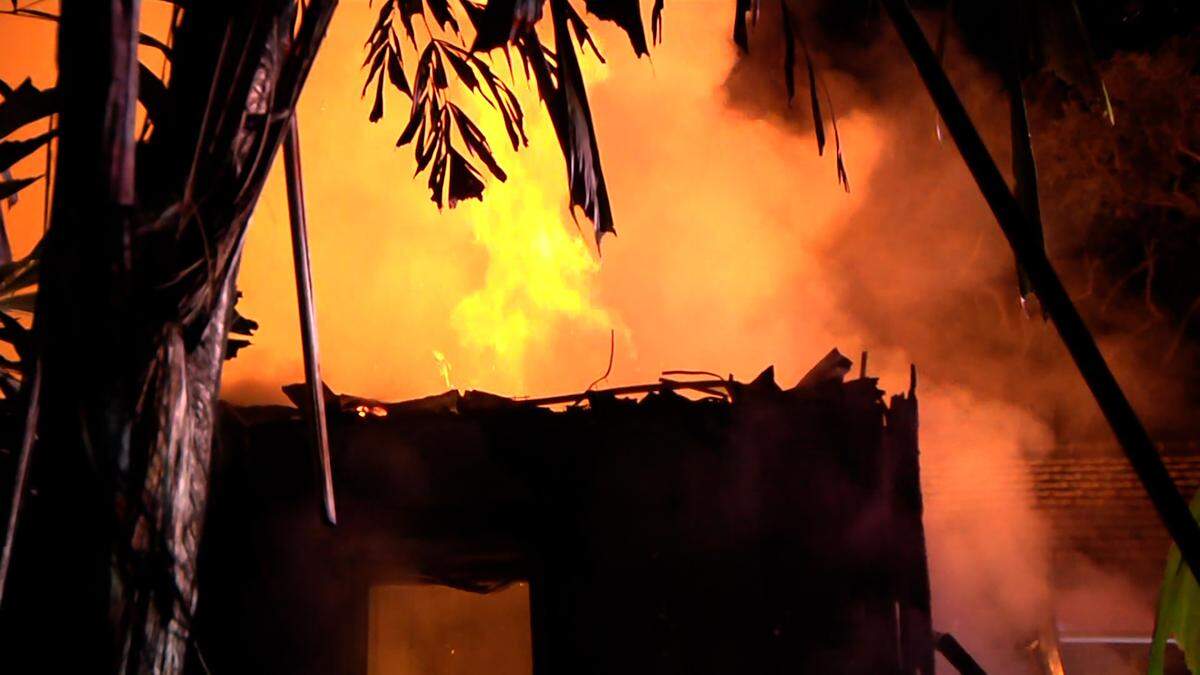 About Miami-Dade firefighter 30 units responded to the fire at 4875 SW 80th St.