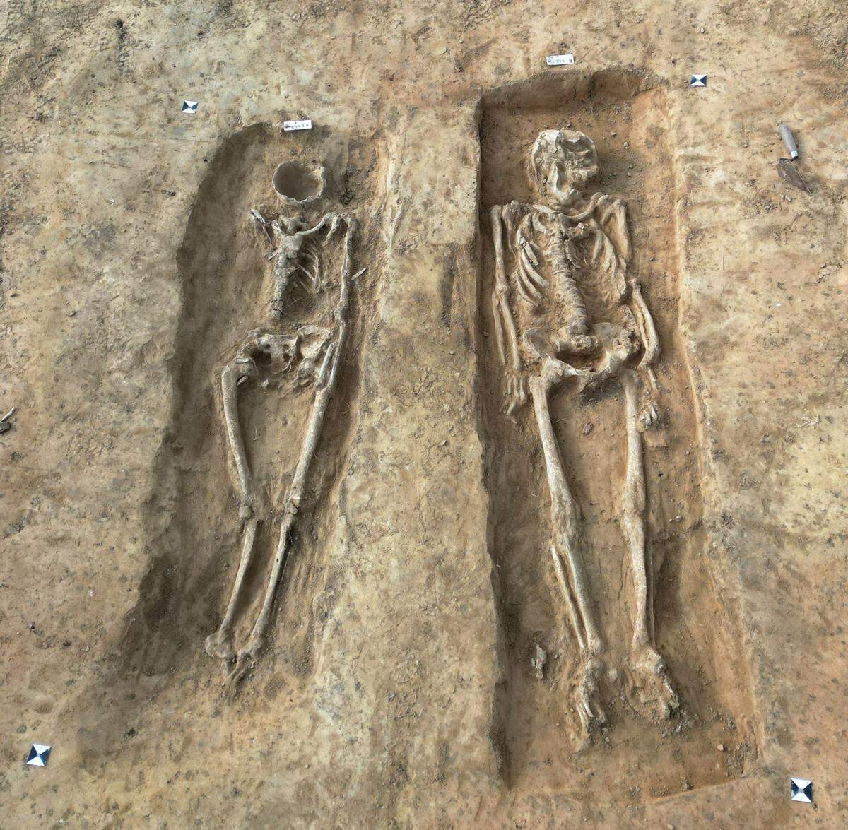 Experts suspect the graves belonged to a married couple, according to Biermann.