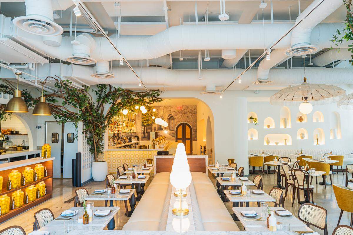 The interior of Motek in Miami Midtown.