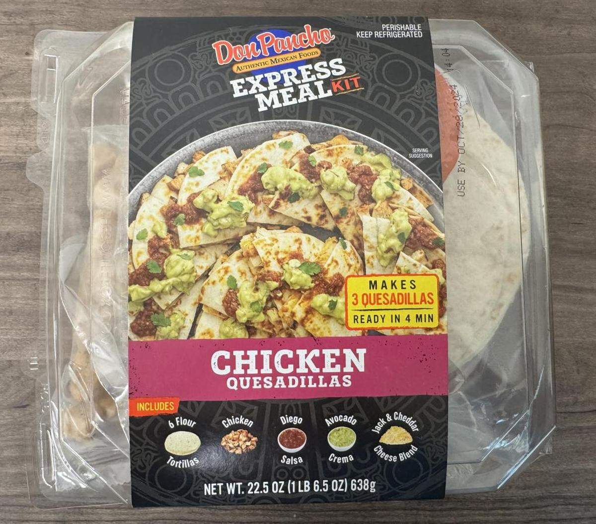 Don Pancho Express Meal Kit Chicken Quesadillas
