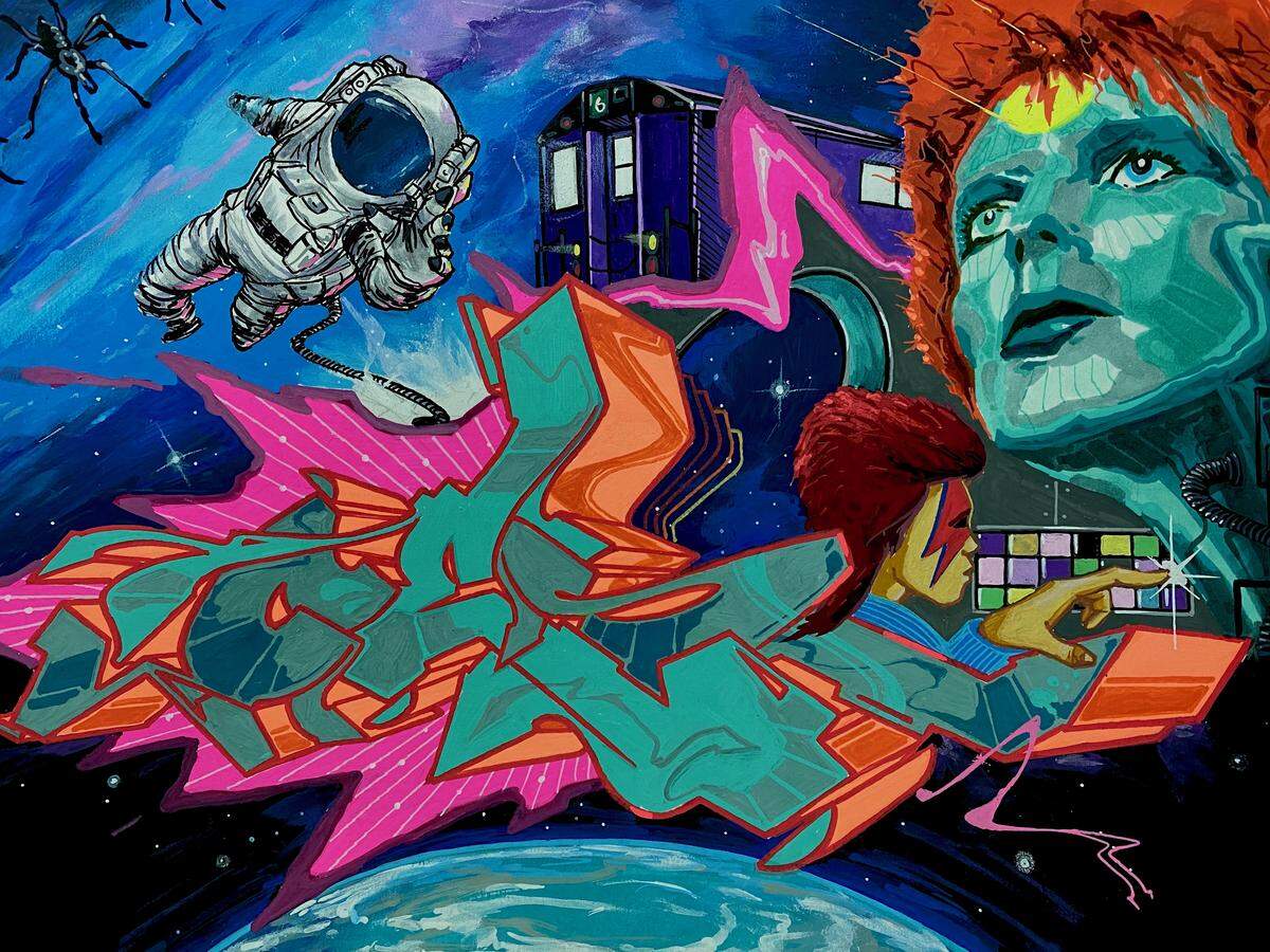 Part of the exhibit “CES: ProCESs” at the Museum of Graffiti in Wynwood.