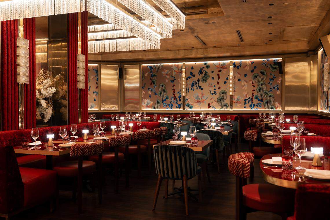 Papi Steak in South Beach just underwent a glam makeover which includes a new wall mural 