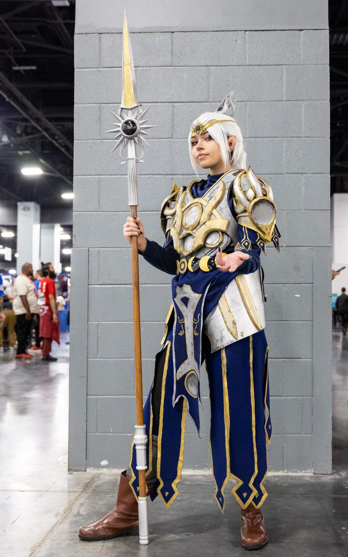 Amber Fuentes, 20, cosplays as Shadowheart from Baldur’s Gate 3 during Florida Supercon 2024 at the Miami Beach Convention Center on Saturday, July 13, 2024, in Miami Beach, Fla.