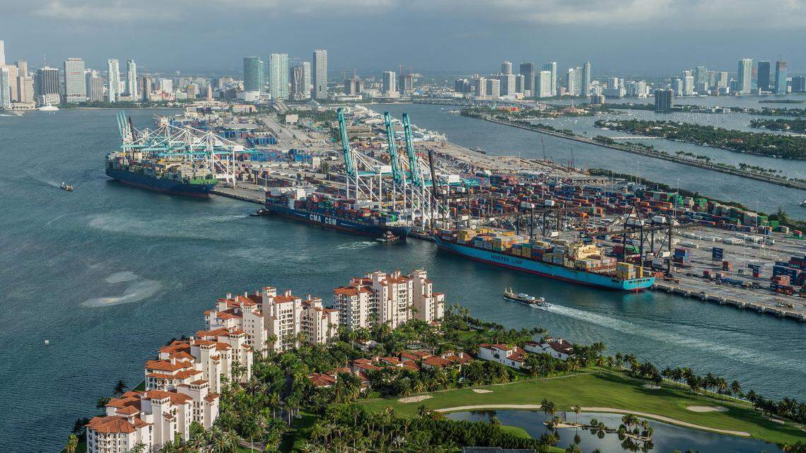 Trade between Latin American countries and the United States is shaping South Florida’s industrial market. PortMiami, shown above, has seen an increase in the amount of imports and exports flowing between the two regions. 