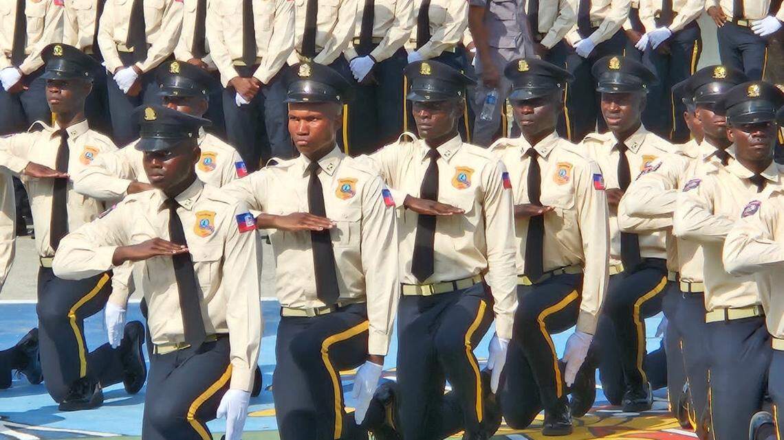 Haiti National Police on Friday, Jan. 23, 2026, welcomed 877 new graduates of the police academy. They are part of an accelerated, U.S.-supported training program aimed at adding 4,000 officers within 12 months to the beleaguered force trying to take on armed gangs..
