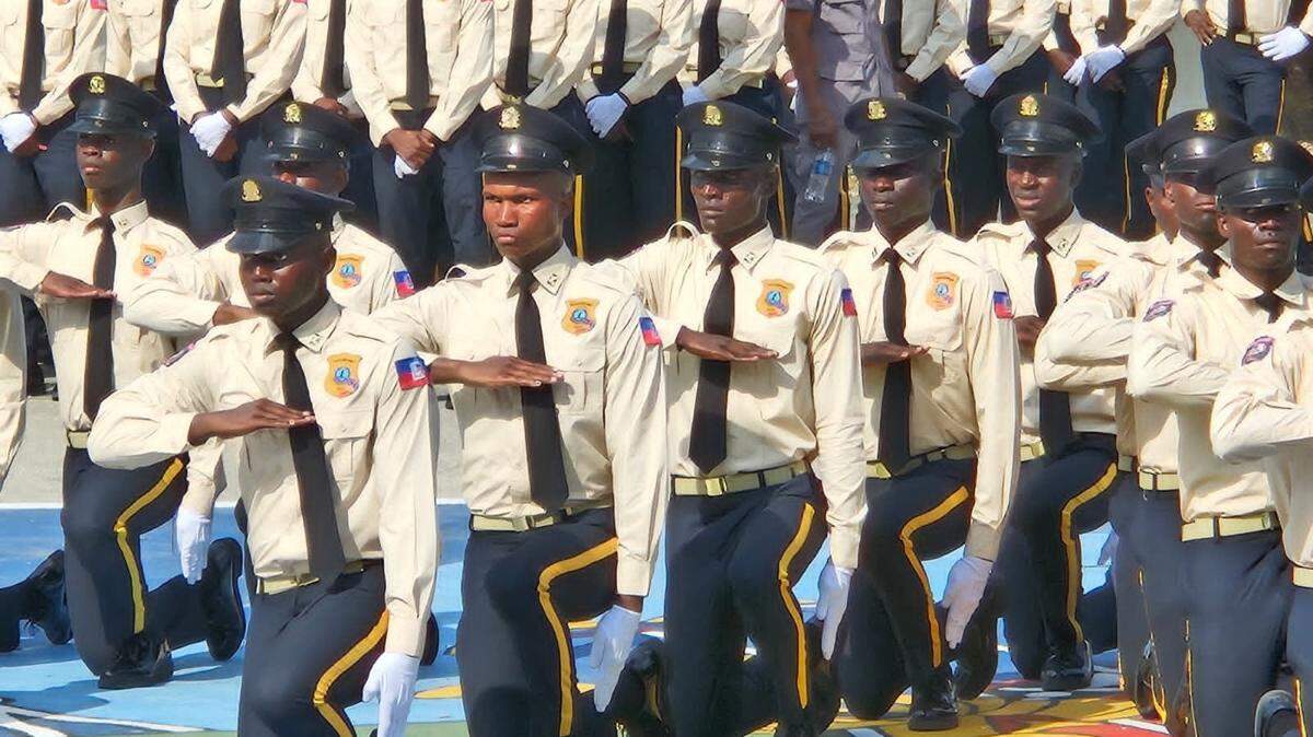 Haiti National Police on Friday, Jan. 23, 2026, welcomed 877 new graduates of the police academy. They are part of an accelerated, U.S.-supported training program aimed at adding 4,000 officers within 12 months to the beleaguered force trying to take on armed gangs..