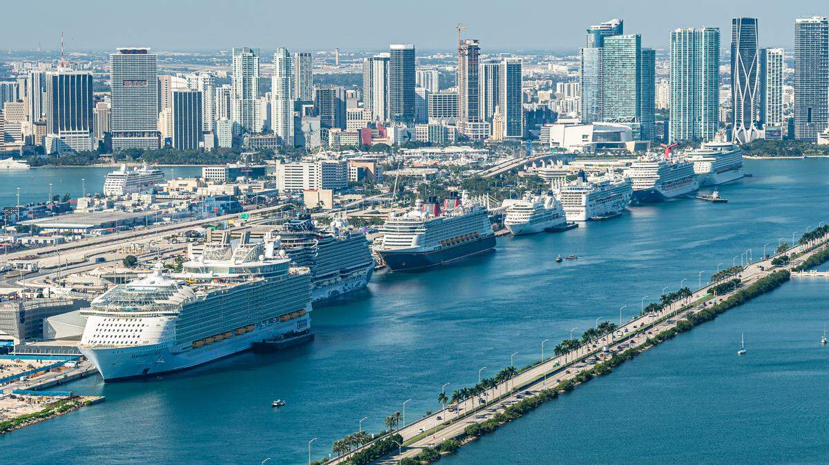 Vista del Puerto de Miami.