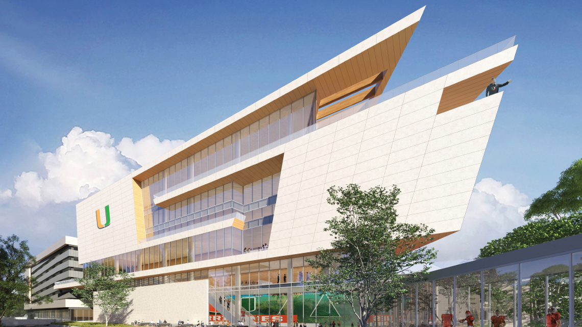 UM’s plans for new “Football Operations Center and Garage” project