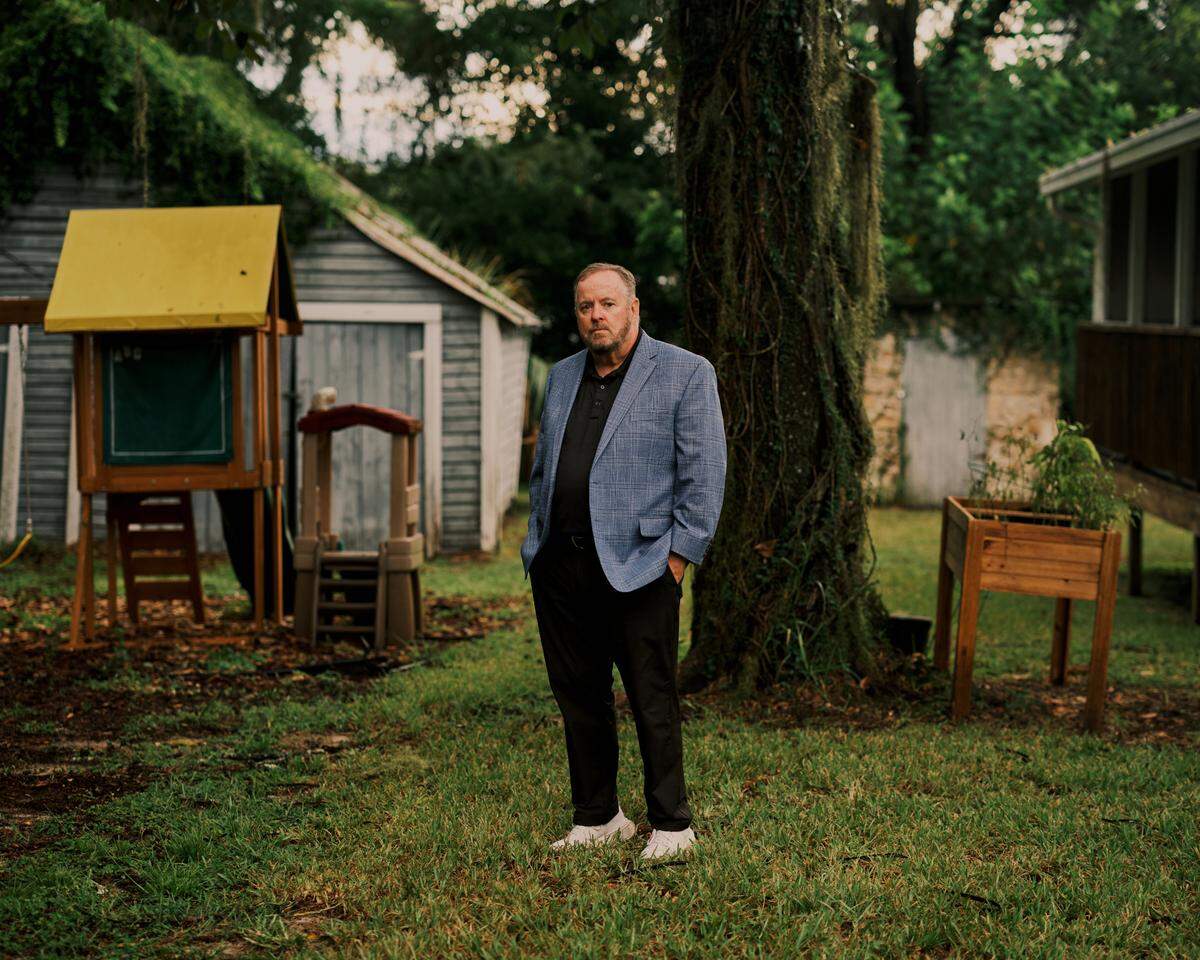 Mike Carroll, COO of Lutheran Services Florida, poses for a portrait at the Hands of Mercy Everywhere maternity home on Tuesday, August 27, 2024 in Belleview, Florida.