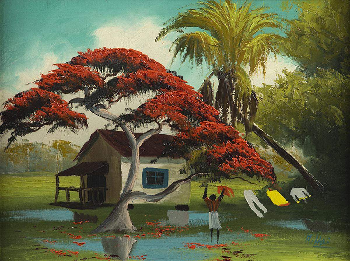 Paintings by Alfred Hair, from “Alfred Hair: Heart of the Highwaymen” by Gary Monroe. Gainesville: University Press of Florida, 2020. Reprinted with permission.