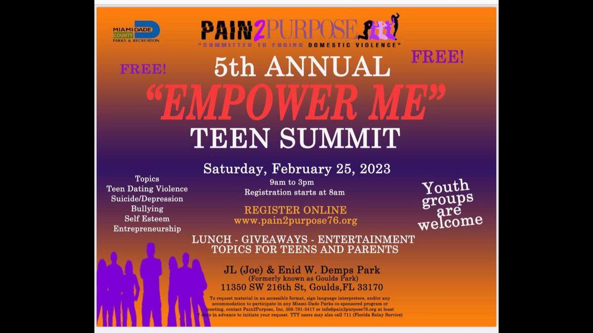 Flier for event.