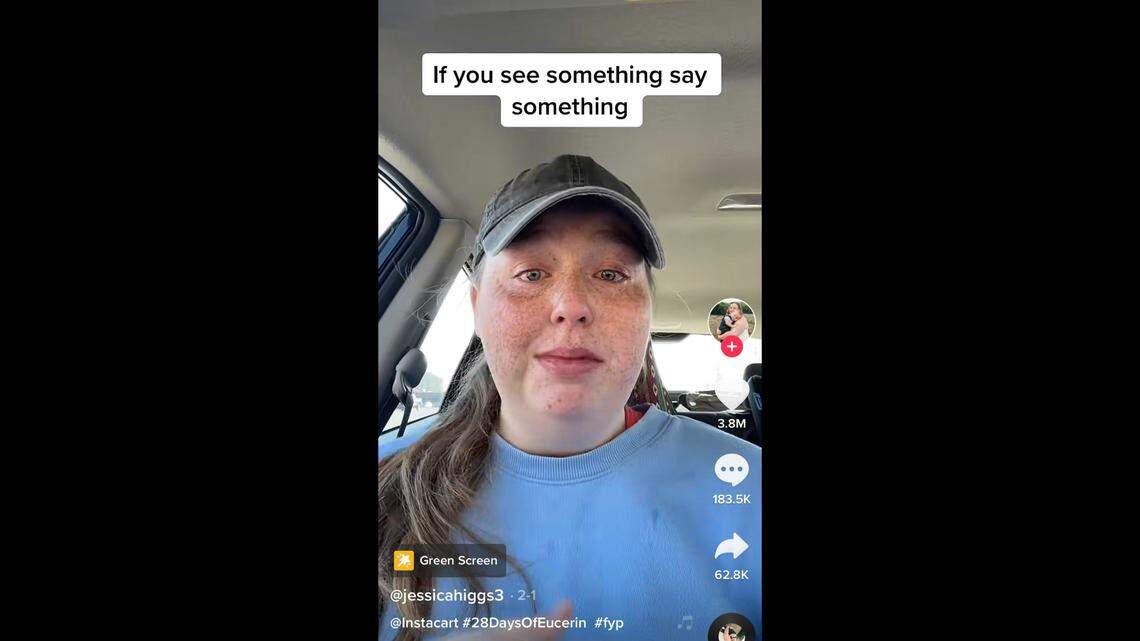 The Instacart worker told her story through tears on TikTok.
