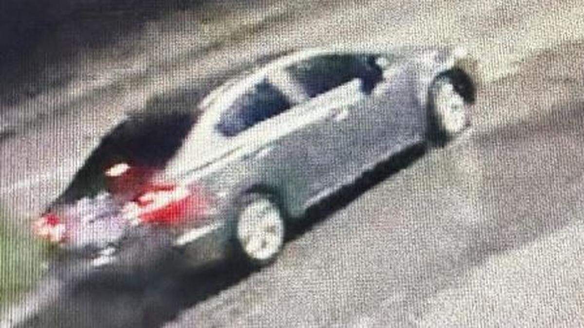 Miami-Dade Sheriff’s Office detectives say the driver of this gray Honda Civic struck and killed a bicyclist Monday night, Aug. 25, 2025.
