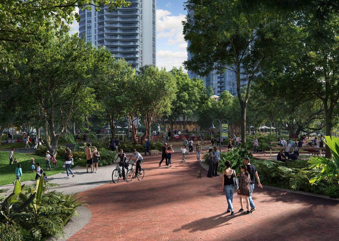 Huizenga Park will reopen to the public Jan. 24 after its $15 million renovations. A rendering of the park shows the redesign.