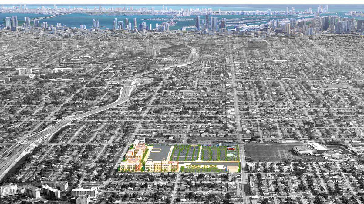 Coconut Grove-based Terra will start construction on CentroCity during the third quarter 2021. A rendering shows the 38-acre project near Miami International Airport.