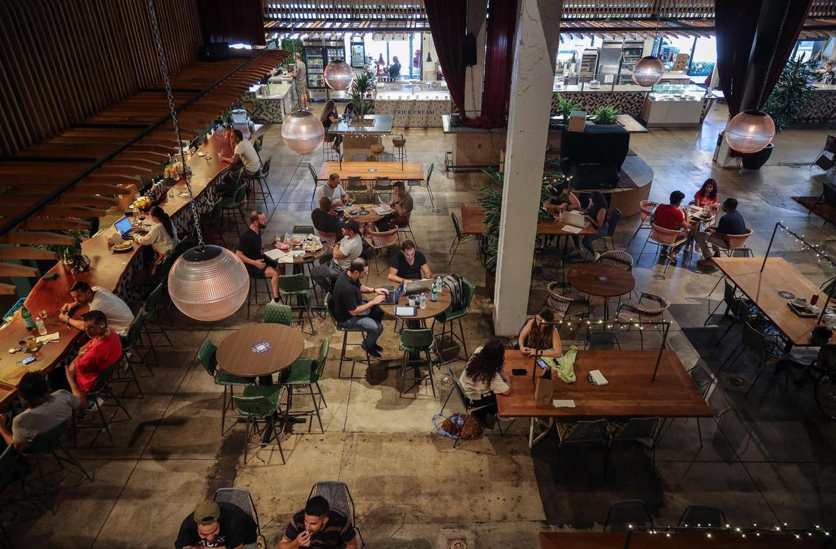 You can eat inside at tables or the bar at The Citadel food hall in Little River or reserve a table at the rooftop bar.