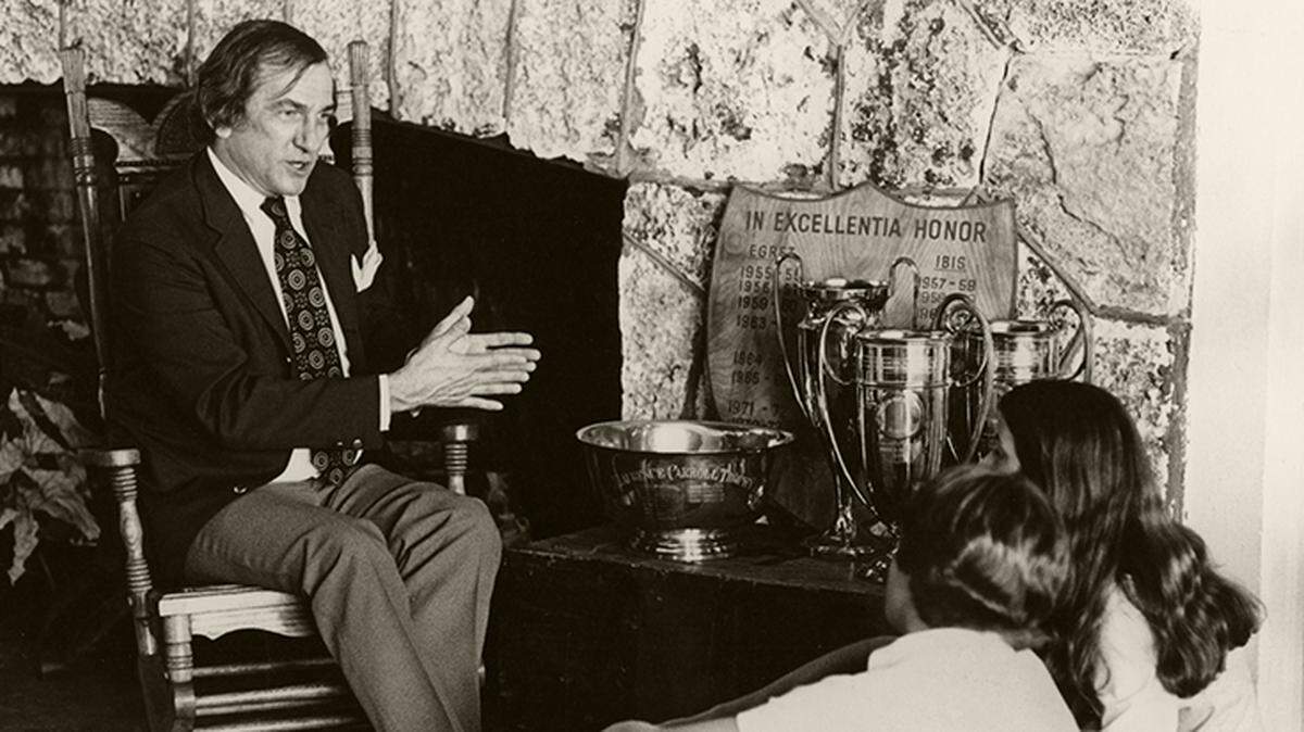 Dan Bowden at Ransom Everglades in the 1970s. He inspired generations of students.