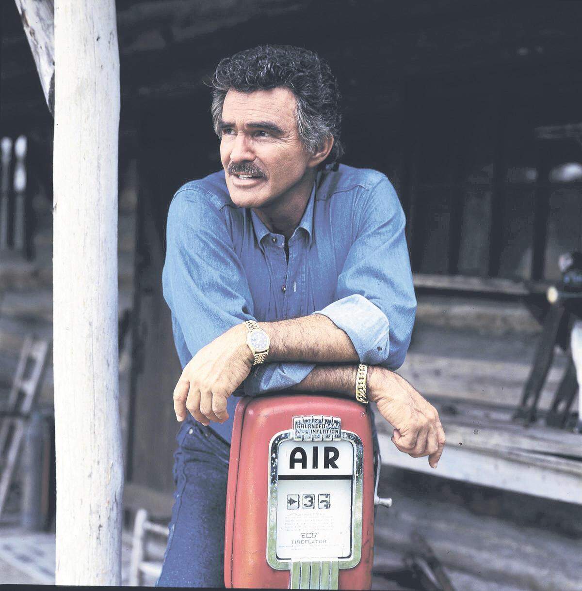 The actor posed for this 1999 photo taken at Florida State University. It was on display at the Burt Reynolds Museum in Jupiter.