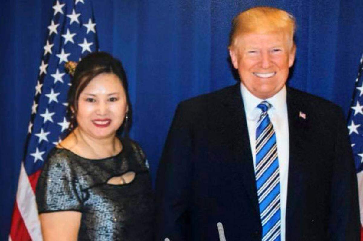 Cindy Yang raised the $50,000 needed to have her photograph taken with President Trump.