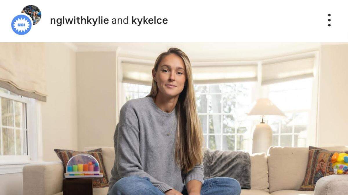 Kylie Kelce opens up about her “kitchen phone” rule when it comes to kids and cell phones.