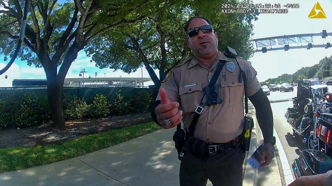 Miami-Dade Police on Tuesday identified Danny Torres, a 27-year veteran of the department, as the officer placed on administrative duty. He was one of four officers involved in pulling Tyreek Hill over for speeding Sunday morning, Sept. 8, 2024, by Hard Rock Stadium. The traffic stop escalated to where Hill was handcuffed, grabbed by the neck and forced to the street by the officers.