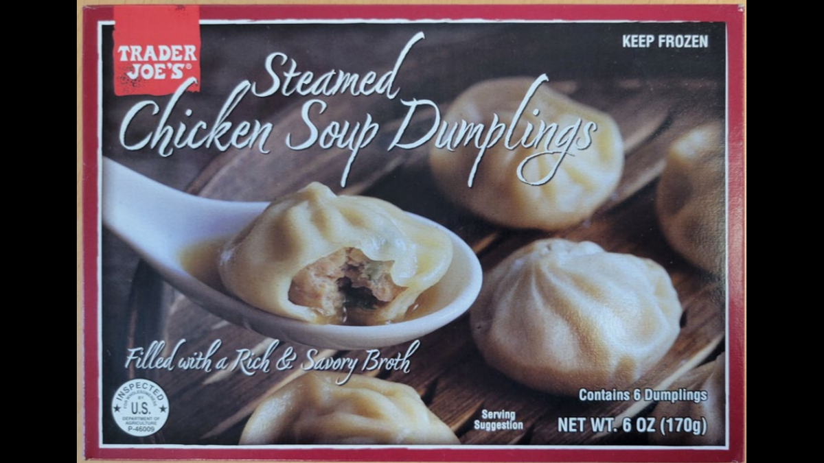 Two lots of Trader Joe’s Steamed Chicken Soup Dumplings might have a little something extra in them.
