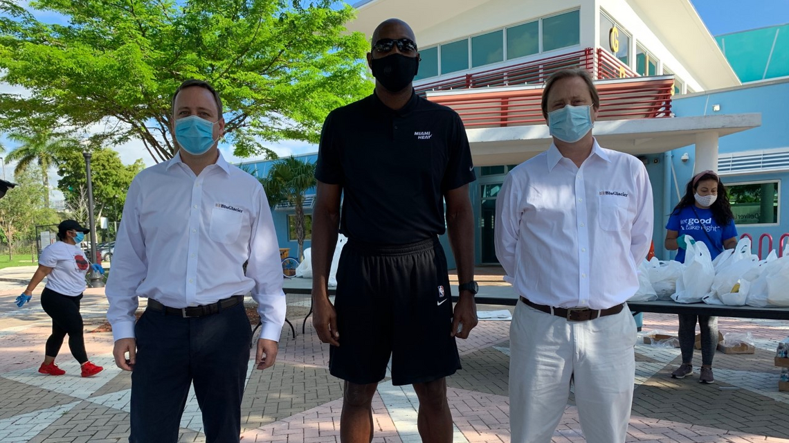Companies team up with Alonzo Mourning to deliver meals to those in need in Overtown