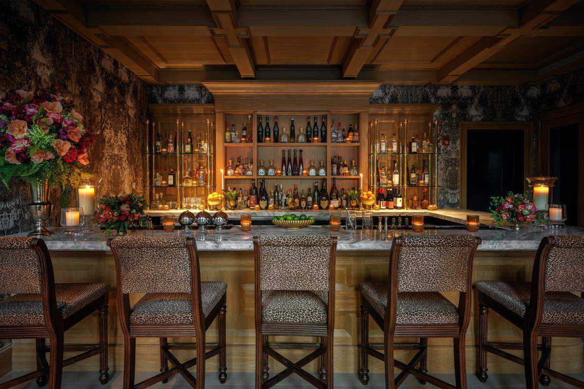 The members-only bar upstairs at Chateau ZZ’s in Brickell.