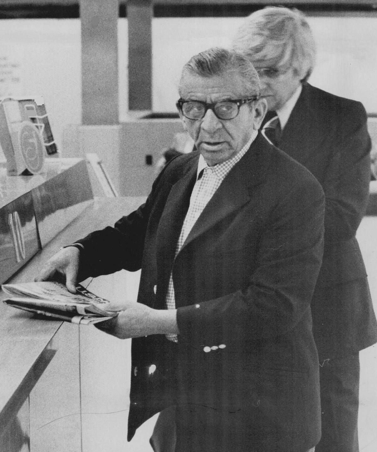Meyer Lansky at Miami International Airport in 1978.