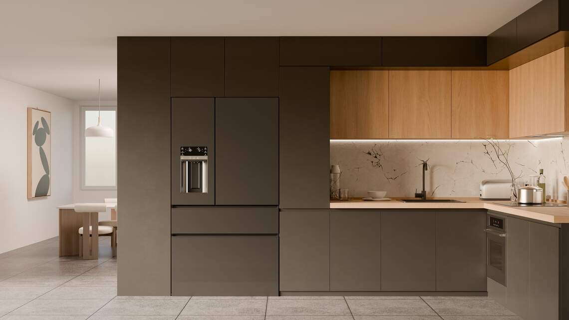 How to create a clutter-free kitchen with concealed appliances, hidden storage and clearer counters