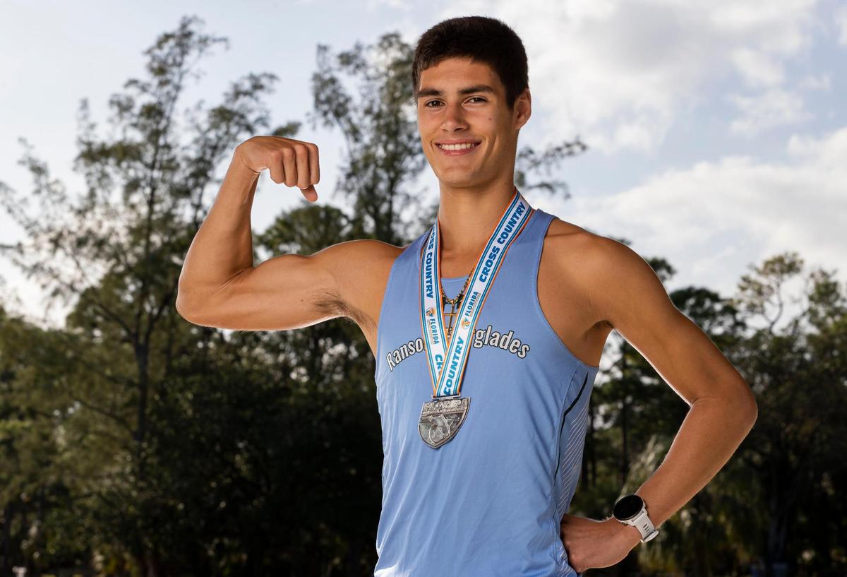 David Serra, Ransom Everglades School, Cross Country. All-Dade players photographed at A.D. Barnes Park on Tuesday, Dec. 6, 2022, in Miami, Fla.