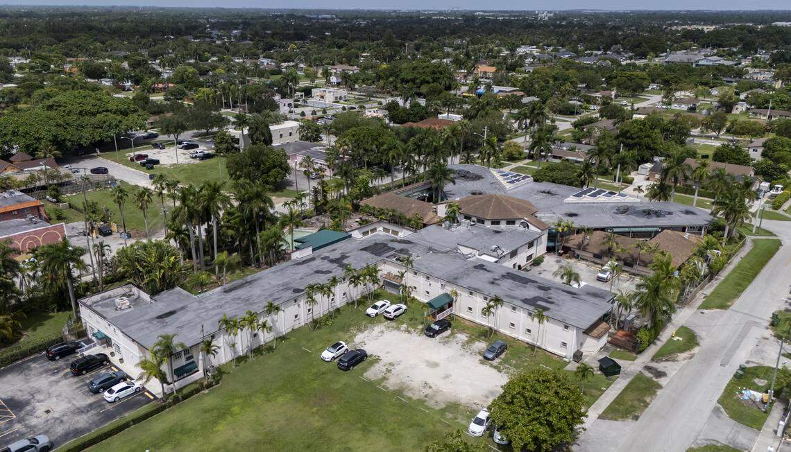 A general view of New Era Community Health Center, an assisted living facility, located at 11351 North Krome Avenue, on Thursday, Aug. 28, 2025, in Homestead, Fla.