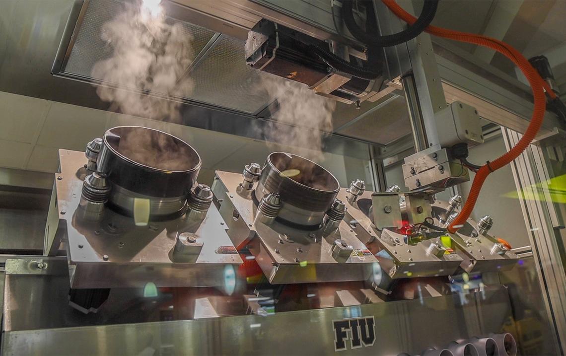 Beastro’s pots can cook up to 70 customizable dishes an hour at the dining hall at FIU’s Eighth Street campus.