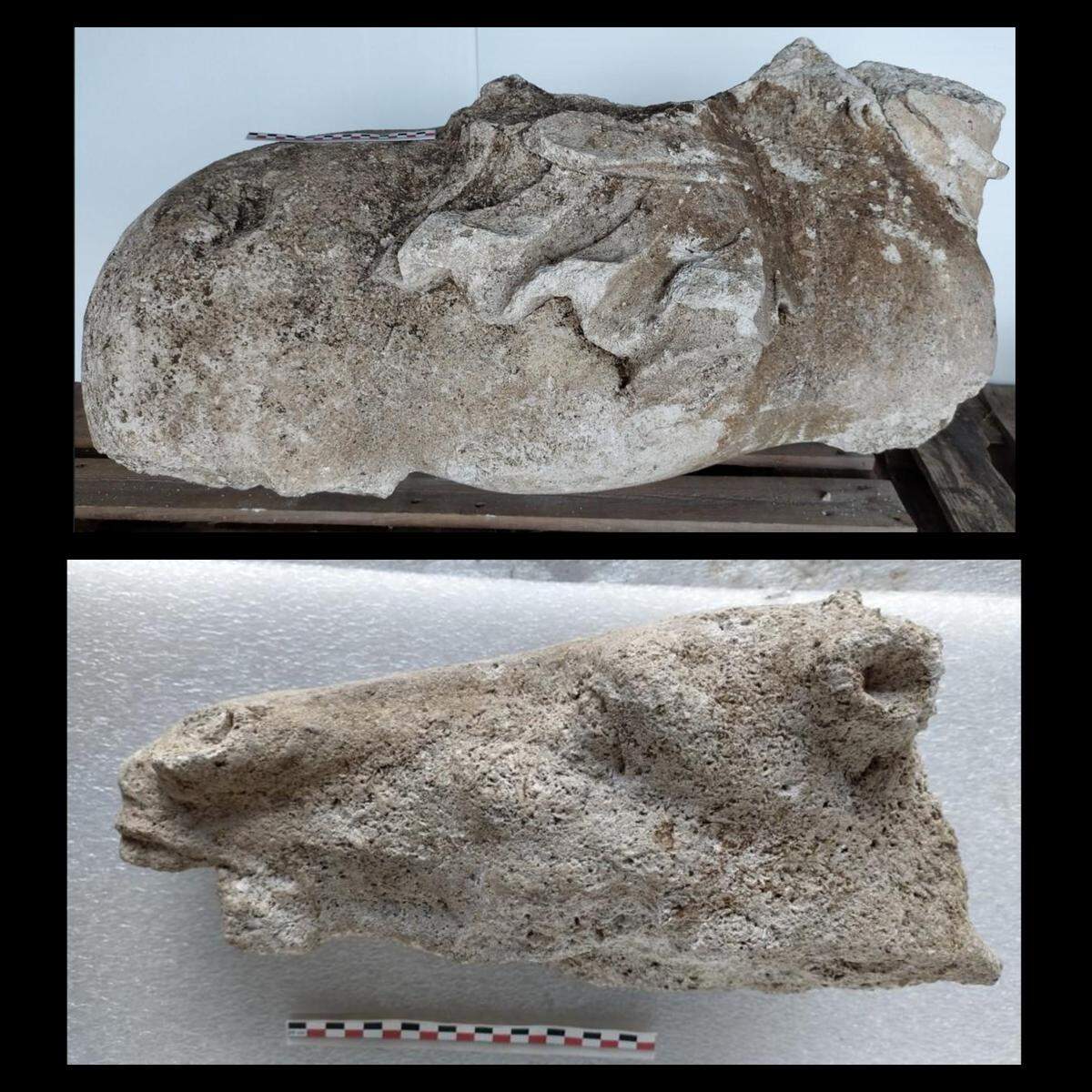 The main section of the statue weighs more than 1,000 pounds, and archaeologists uncovered a total of 27 pieces.