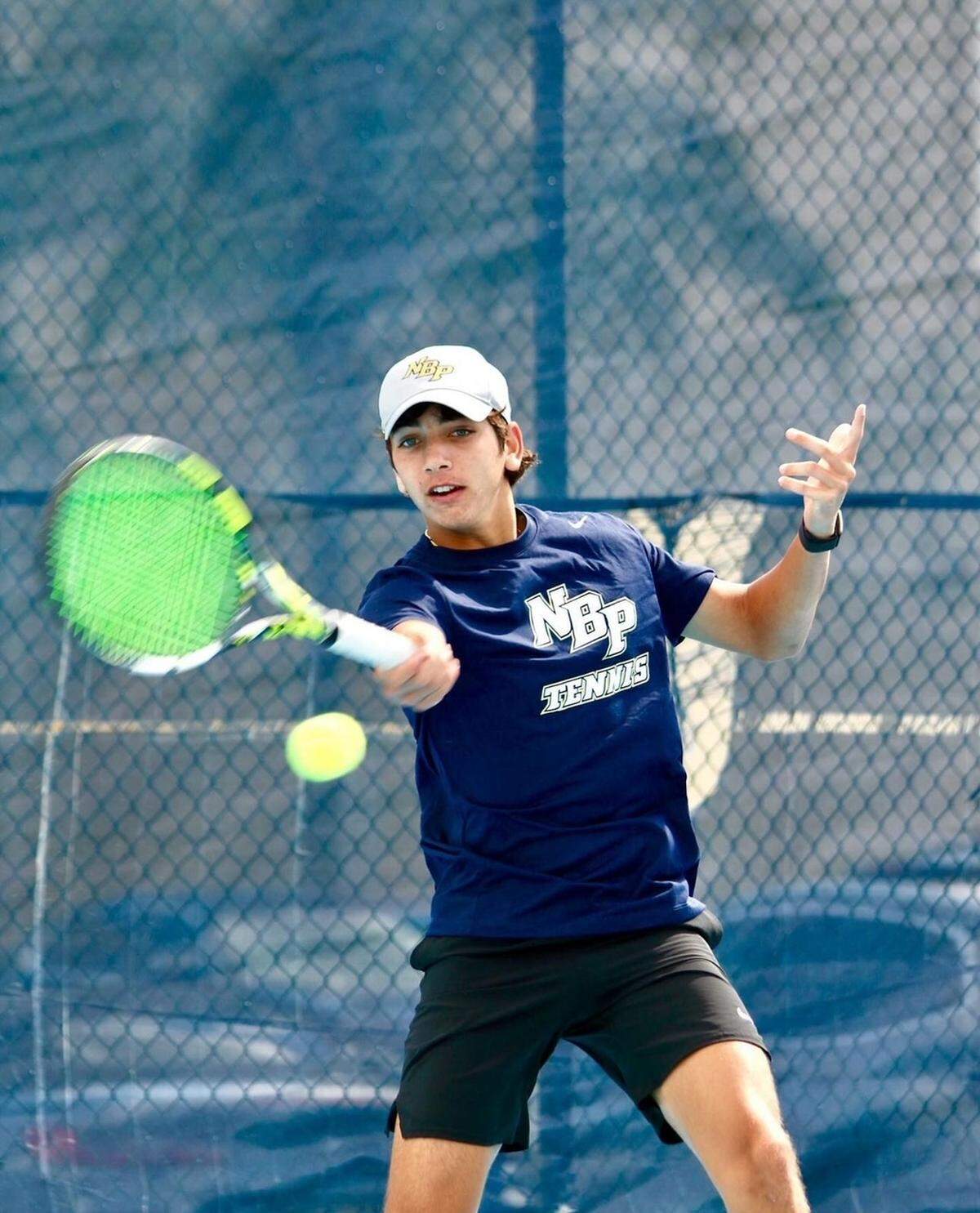 North Broward Prep freshman tennis player Max Freedman won the Class 2A overall singles championship.