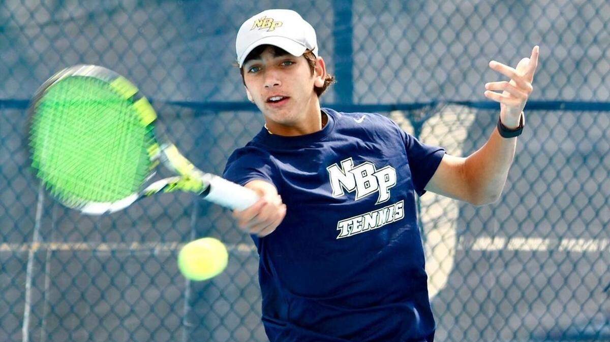 North Broward Prep freshman tennis player Max Freedman won the Class 2A overall singles championship.