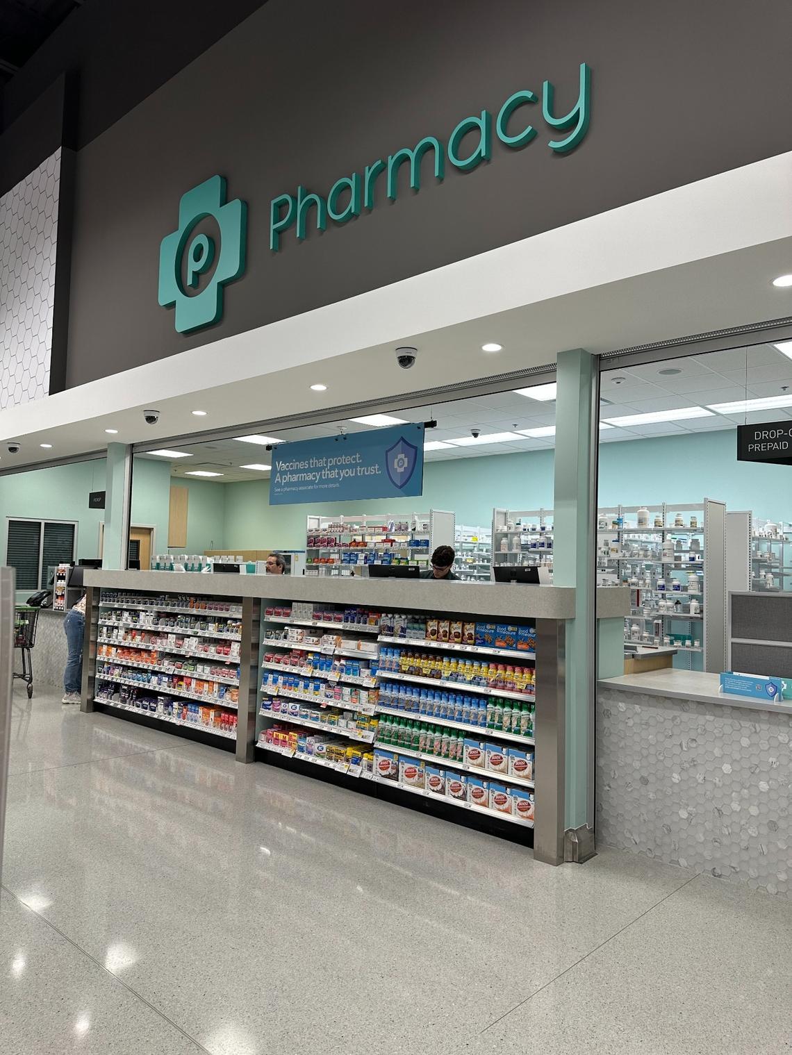 The pharmacy at the new Briar Bay Publix.