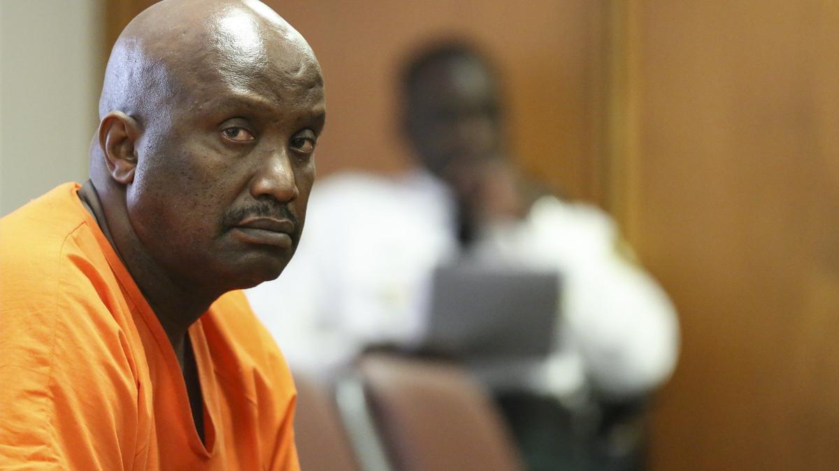 Jean Ridore, ex-North Miami High principal convicted of corruption, listens during sentencing at the Richard E. Gerstein Justice Building in Miami on Tuesday, December 4, 2018.