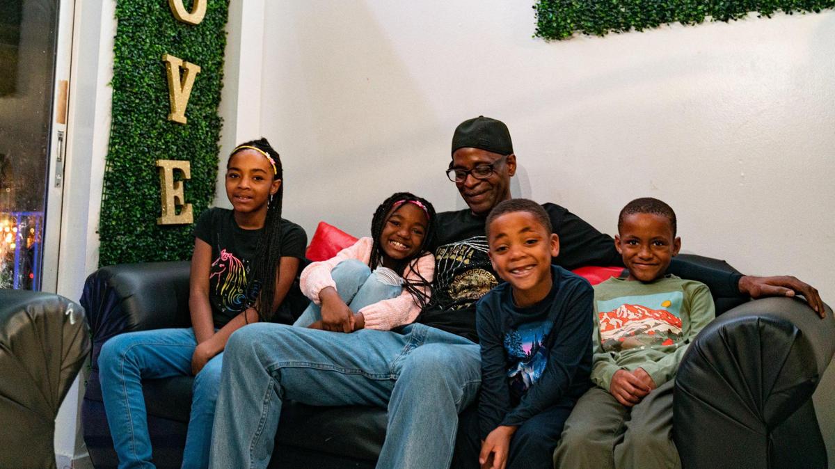 The Mckay kids at home. Stan McKay is a single dad raising his own daughter, Amerie, plus her three siblings.